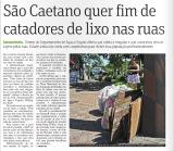 Retrocesso – São Caetano quer fim de catadores de lixo nas ruas